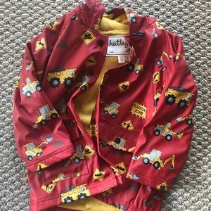 Boys Hatley construction raincoat size 4